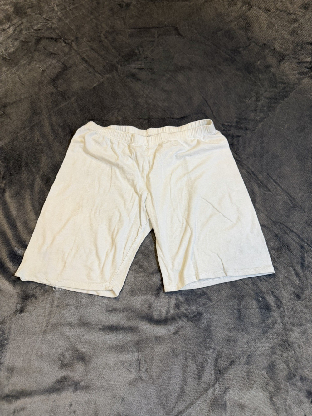 VTG 90s High Rise Blank White Gym Shorts Sz 2XL Made in USA Athletic USA Core